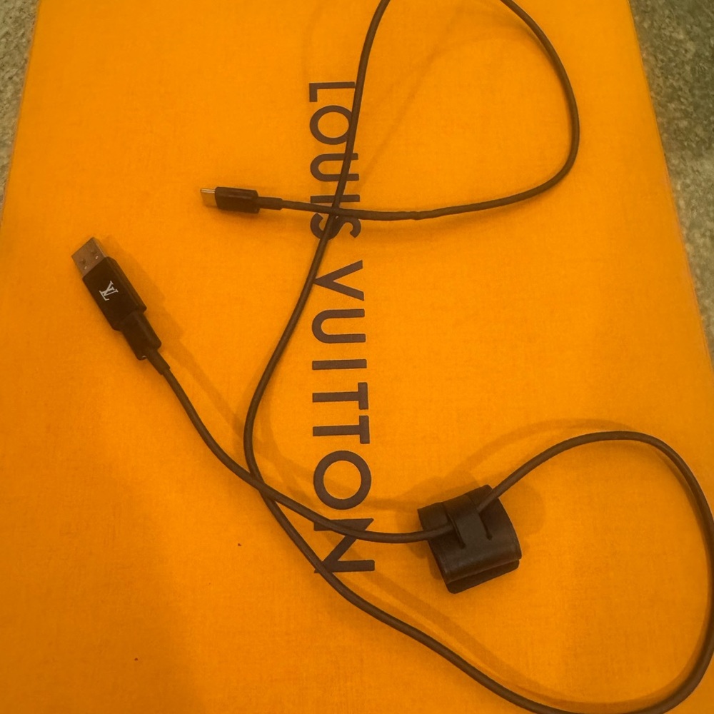 Louis Vuitton Black USB Cable